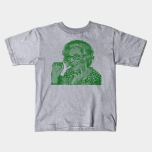 dame edna - green solid style, Kids T-Shirt